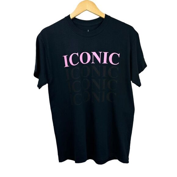 Jeffree Star Cosmetics Pink Black Iconic Tee Size Medium NWT - Picture 1 of 5